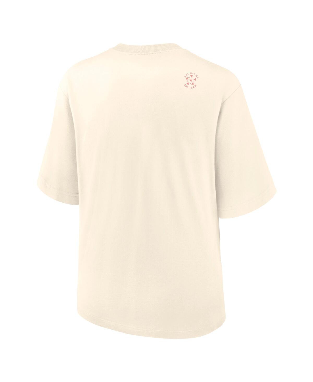 Nike Women's Cream Usmnt Earth T-shirt In Cream