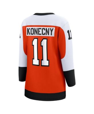 Women's Travis Konecny Orange Philadelphia Flyers Home Breakaway Player Jersey