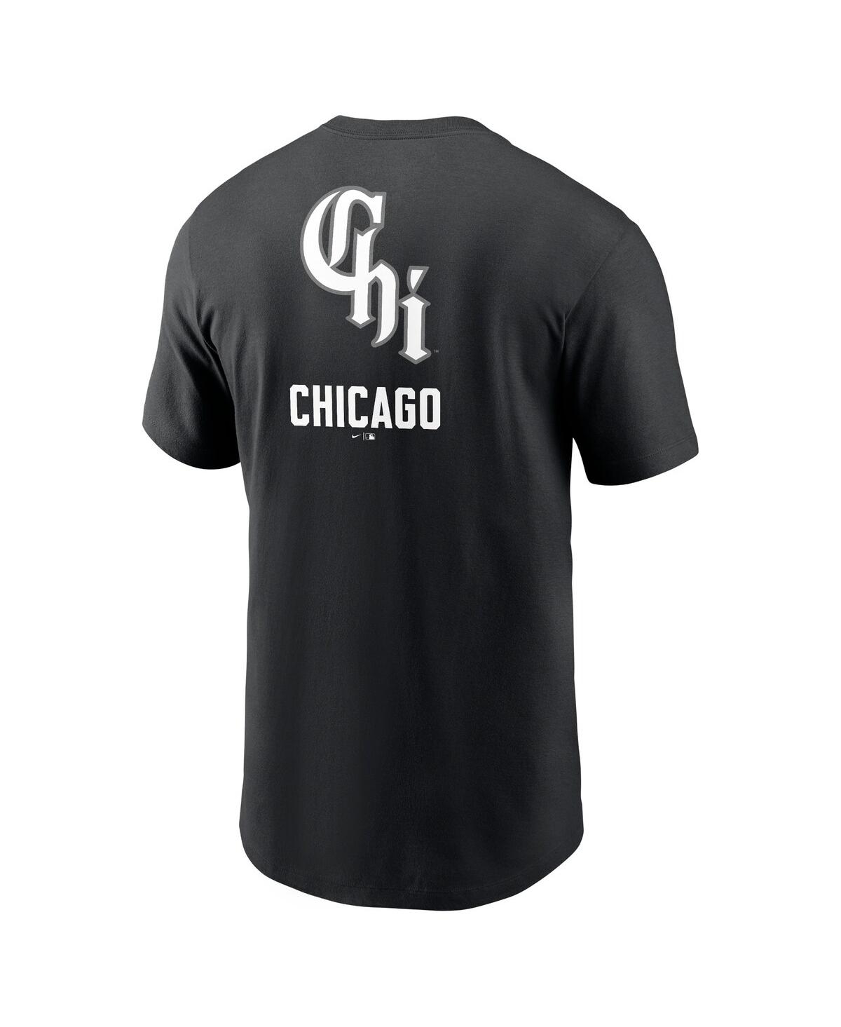 Nike Men'sChicago White Sox City Connect 2-Hit T-Shirt - Black
