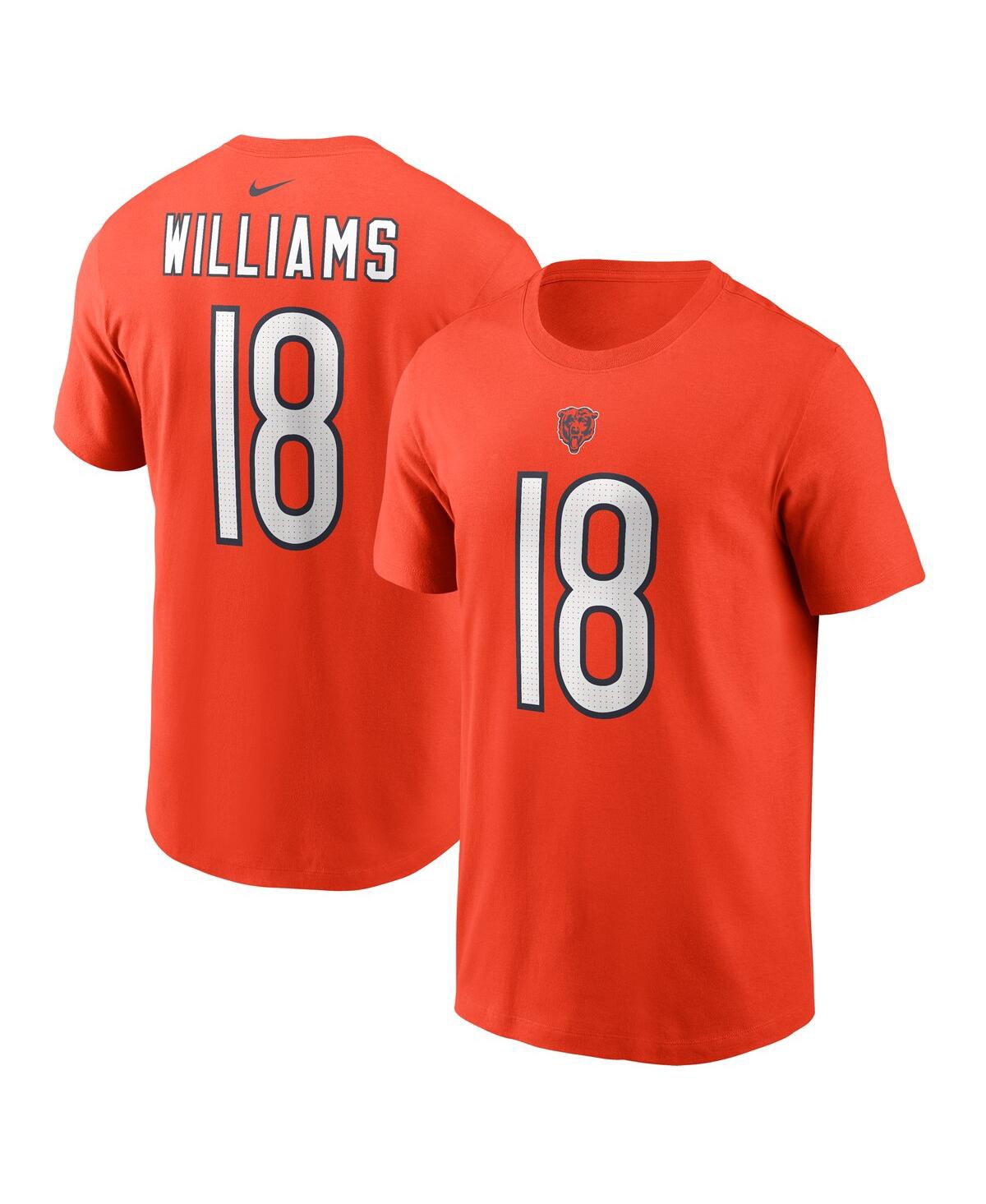 Nike Men's Caleb Williams Orange Chicago Bears 2024 Nfl Draft First Round Pick Name Number T-shirt In Orange