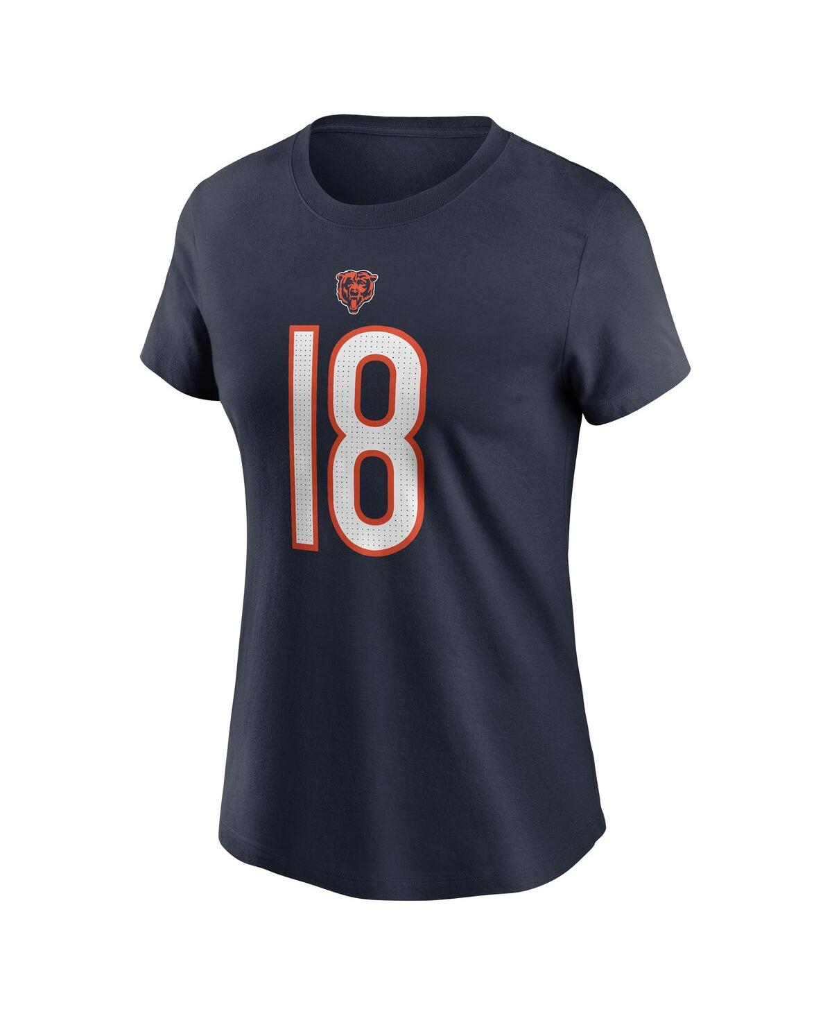 Fanatics Nike Women's Caleb Williams Navy Chicago Bears 2024 Nfl Draft First Round Pick Name Number T-shirt In Navy