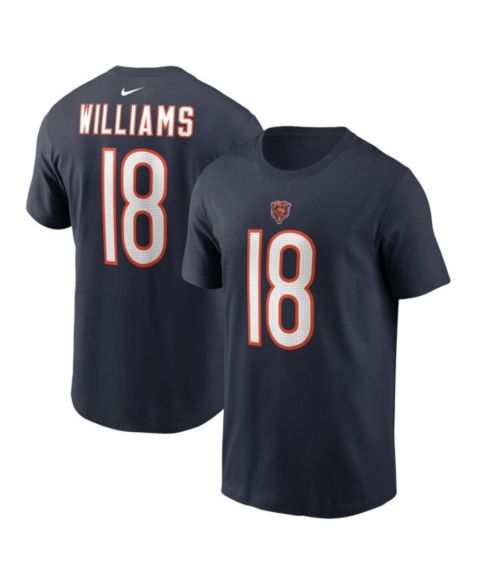 Мужская футболка Nike Caleb Williams Chicago Bears 2024 NFL Draft First Round Pick Fuse Name & Number, цвет: Тёмно-синий