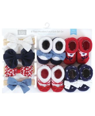 Girls 8Pc Headband and Socks Set