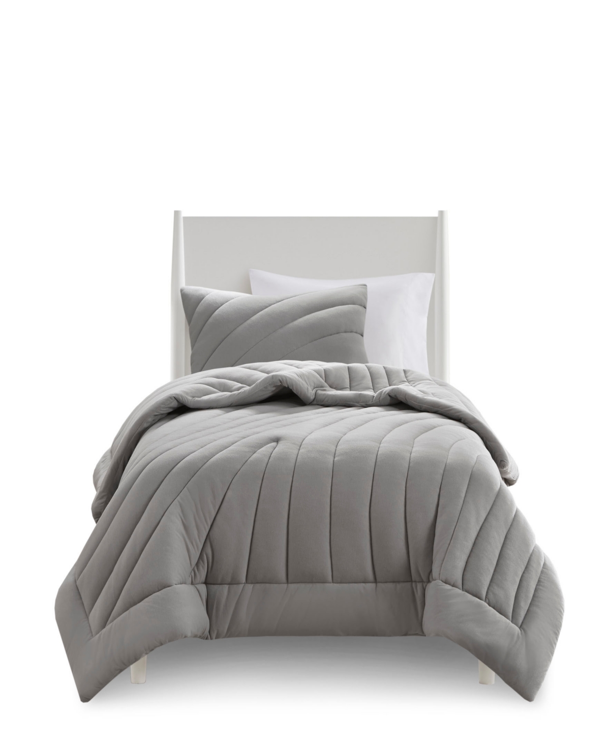 Urban Habitat Juniper Puffy 2-pc. Comforter Set, Twin/twin Xl In Gray