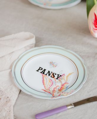 Floral Tea Plates, Set of 4