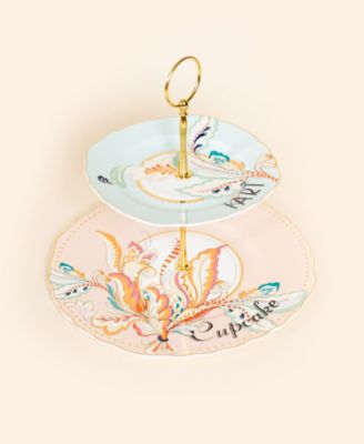 Floral 2 Tier Cake Stand