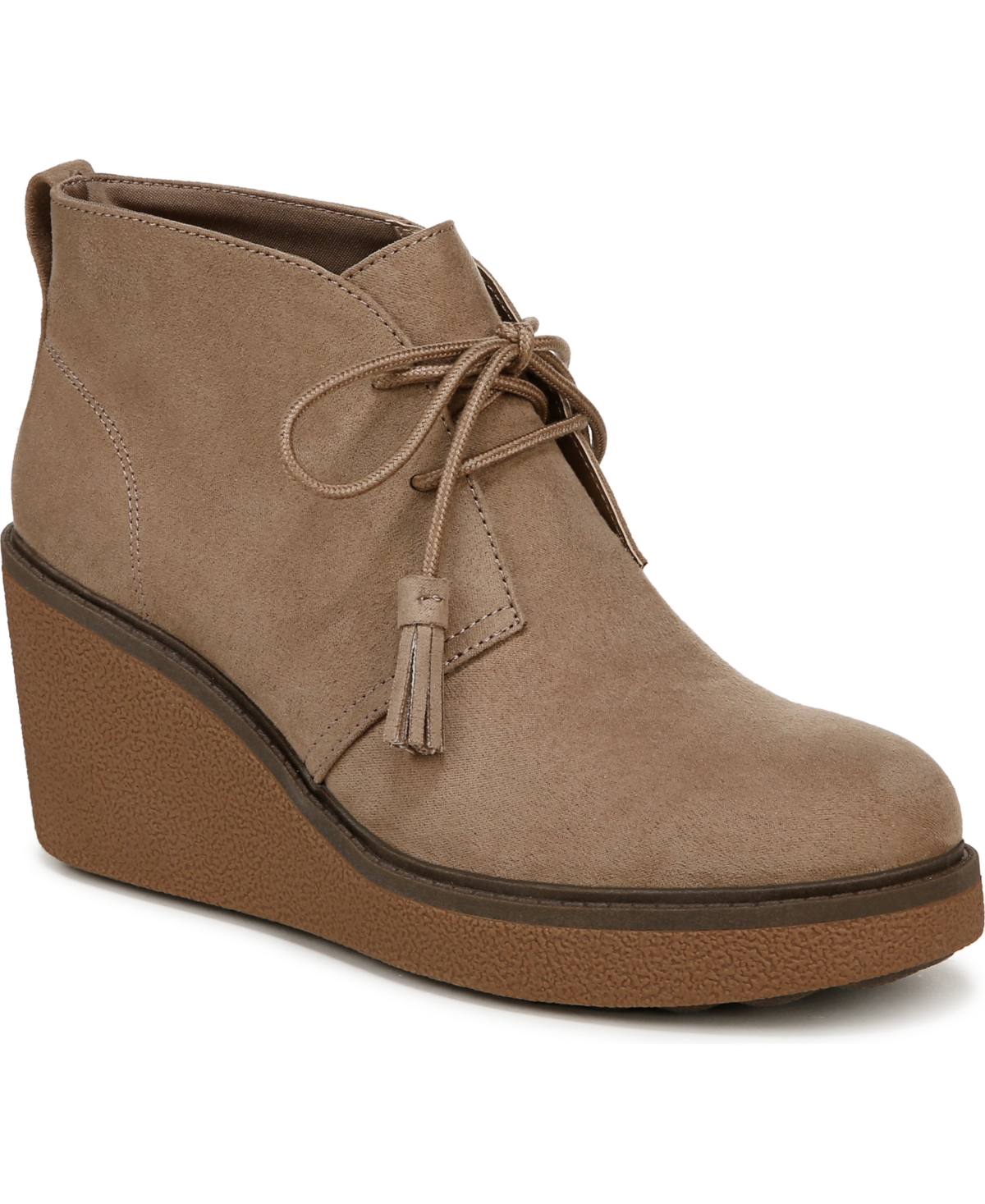 Dr. Scholl s Women s Aurora Wedge Booties Charcoal Wool Blend Smart Closet