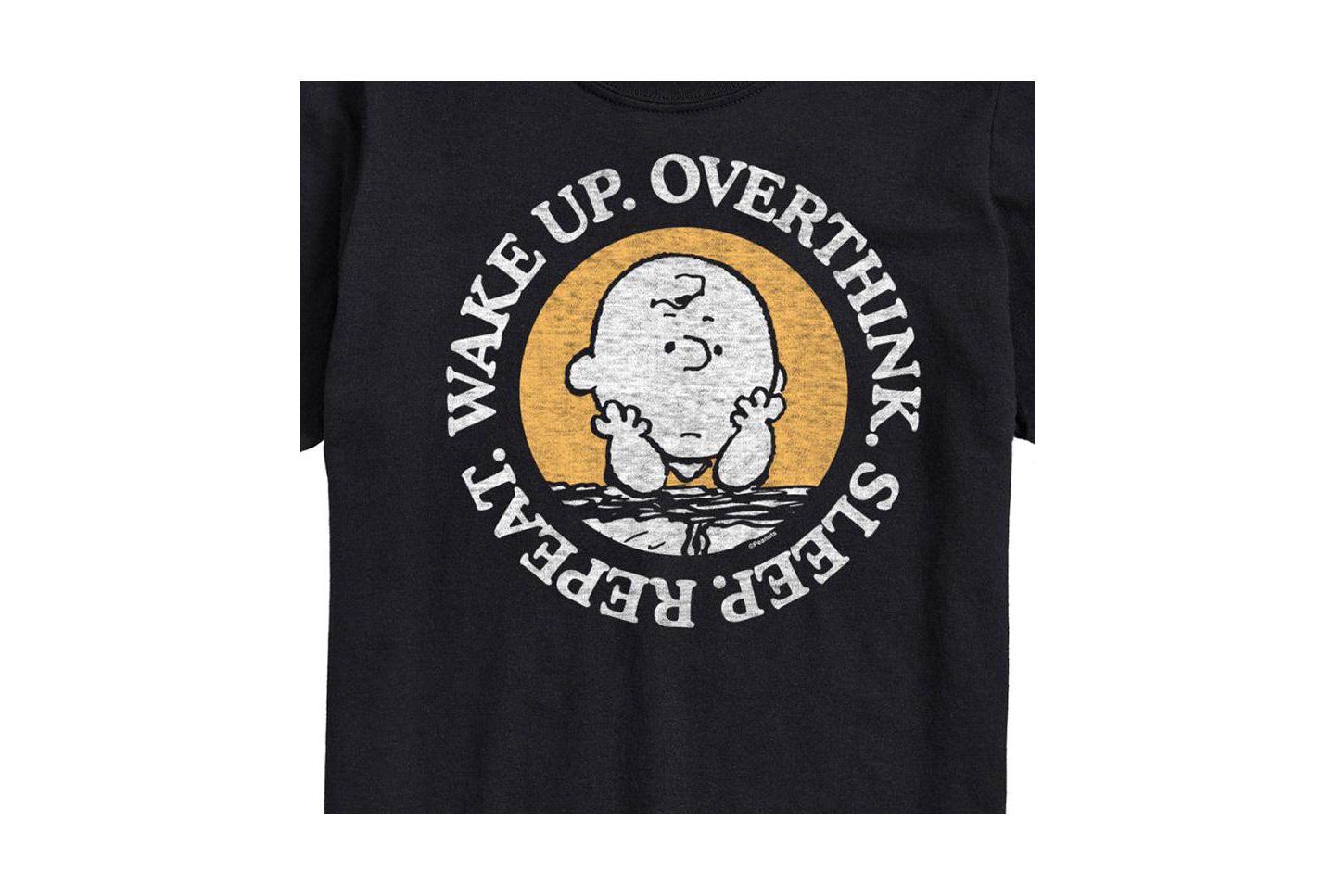 Мужская футболка AIRWAVES Hybrid Apparel Peanuts Overthin Short Sleeve, цвет: Чёрный — фото 3