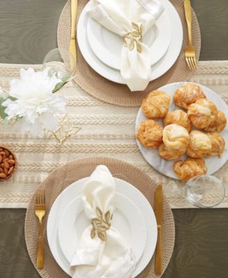 Braided Stripe Table Runner, 15x108 Inches