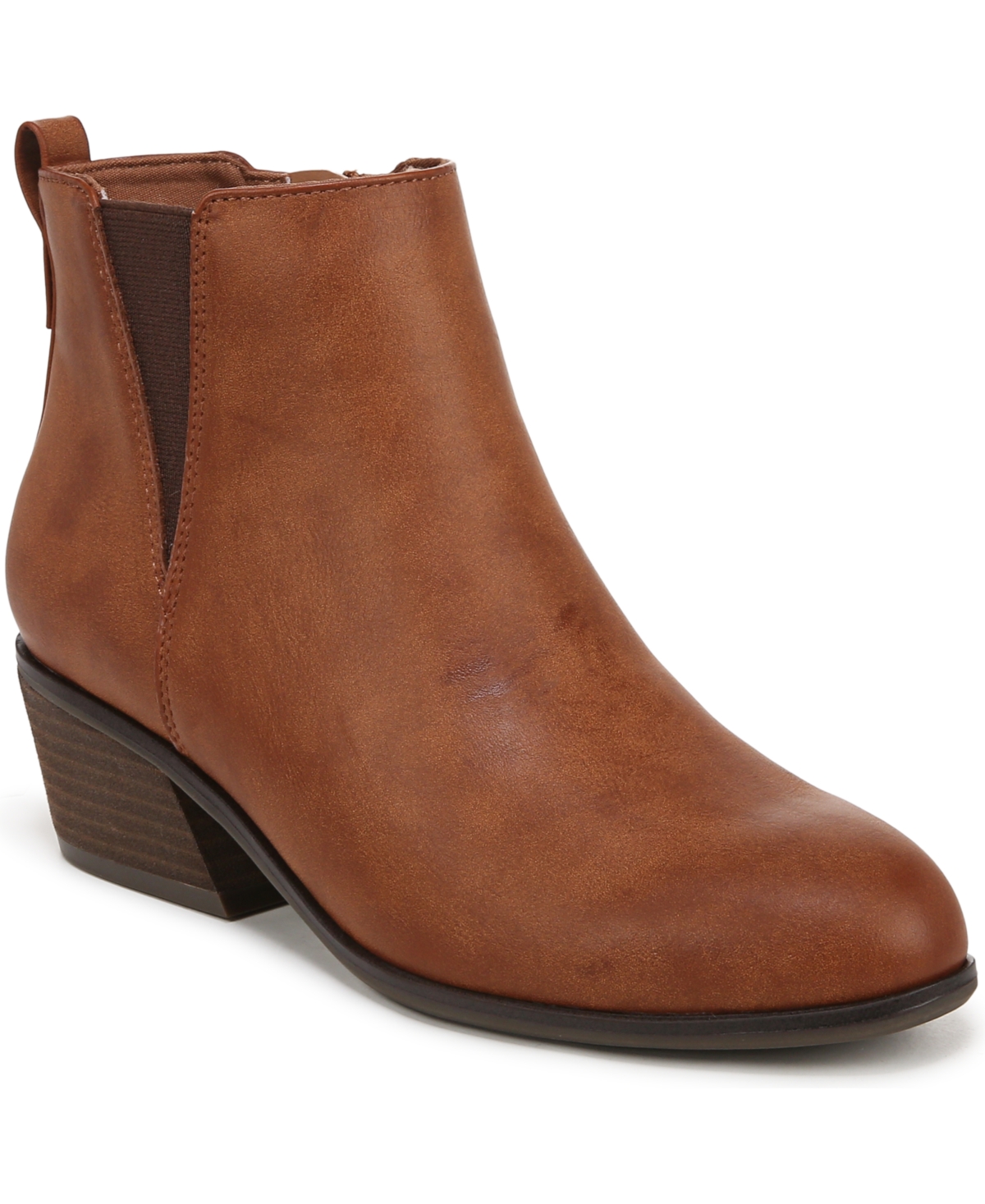Women's Lacey Chelsea Booties - Honey Faux Leather