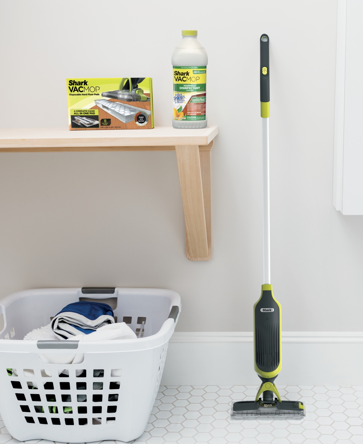 Shark Vacmop Cordless Hard Floor Vacuum Mop With Disposable Vacmop Pad, Vm180 (a $69.99 Value) In No Color