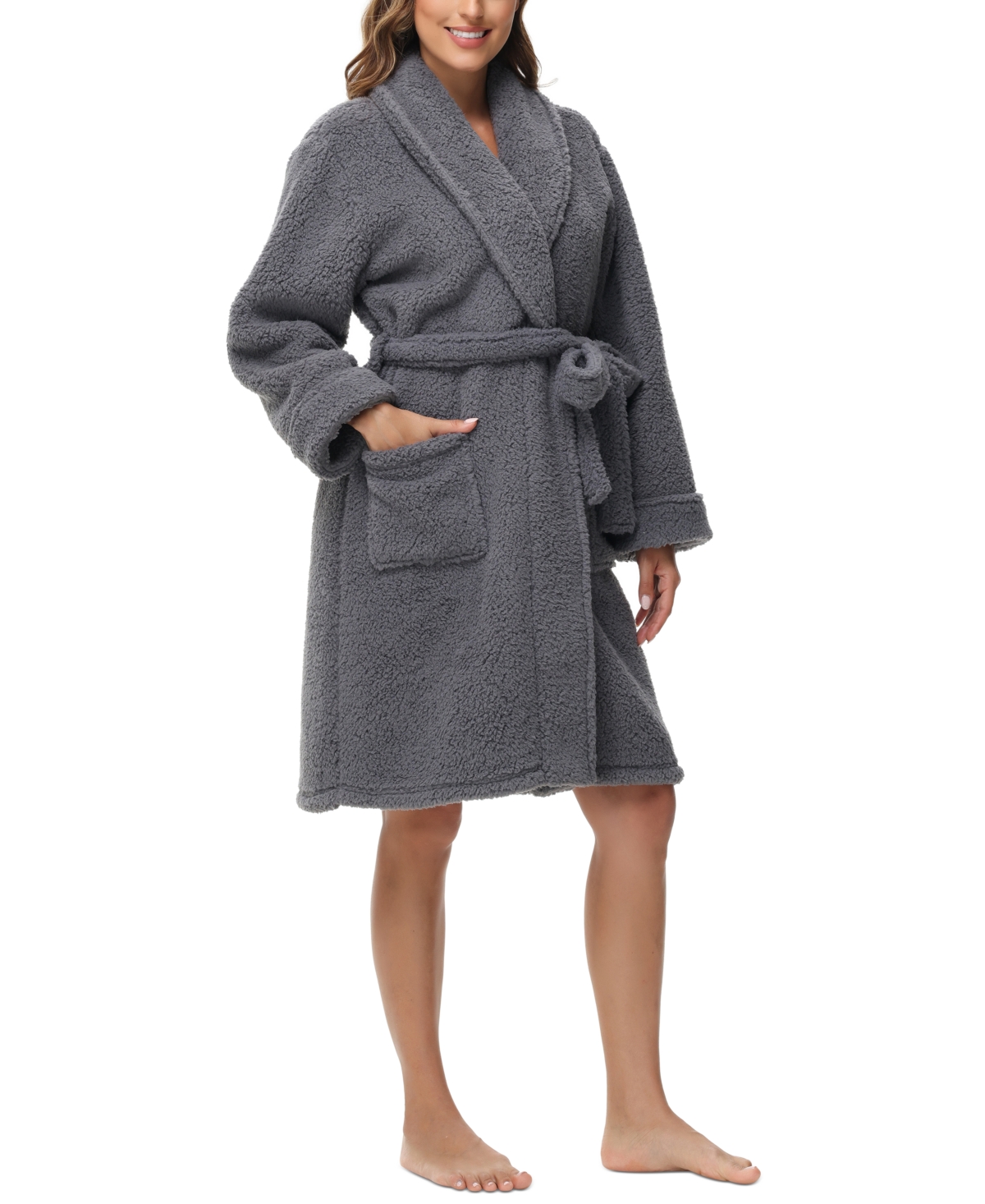 Oake Teddy Robe, Exclusively at Macy's