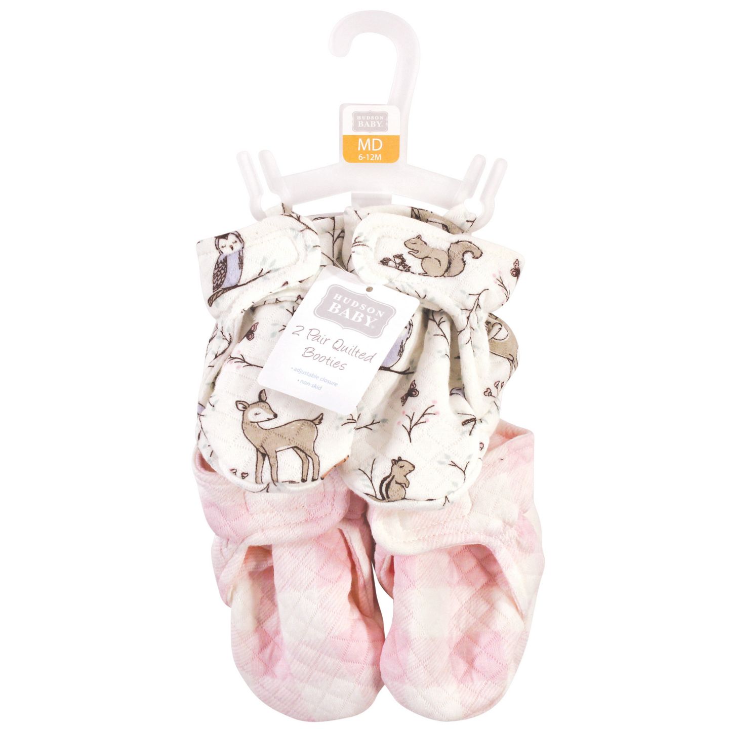 Стёганые пинетки Hudson Baby, набор из 2 пар, цвет: Тёмно-зелёный — фото 2