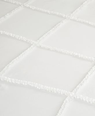 Diamond Ruffle 3 Piece Reversible Comforter Set, Full/Queen
