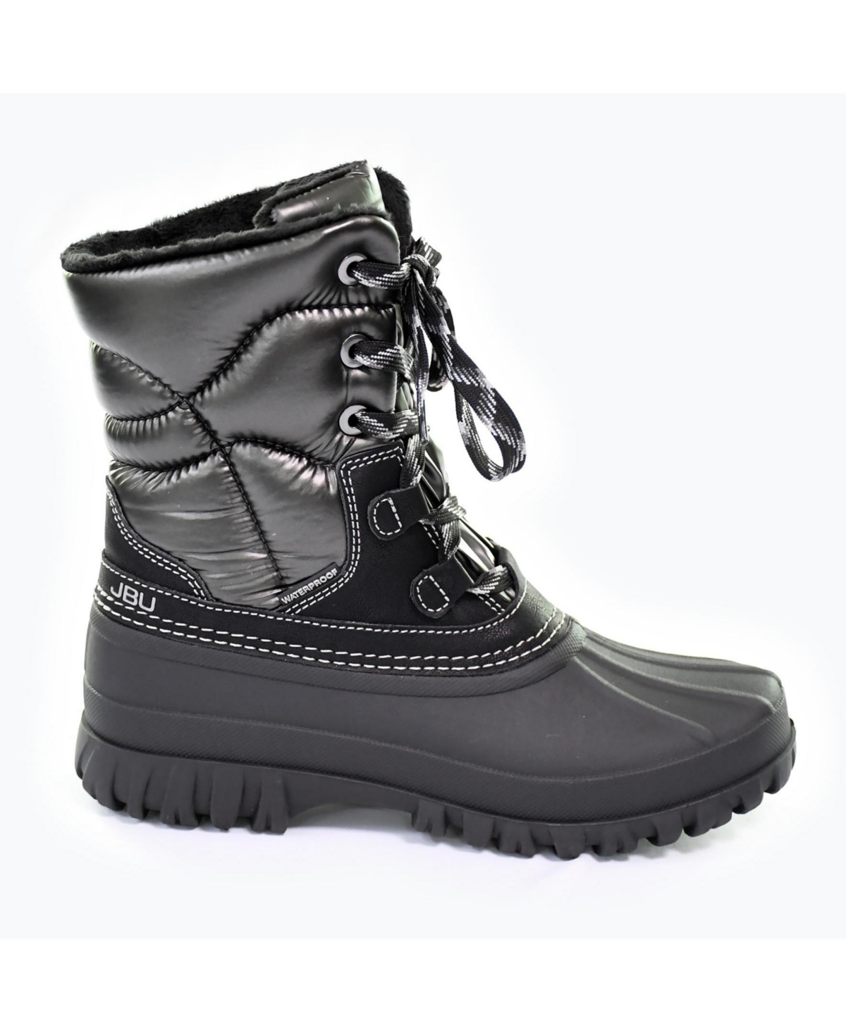 Jbu Women's Canyon Round Toe Waterproof Boots -Grey