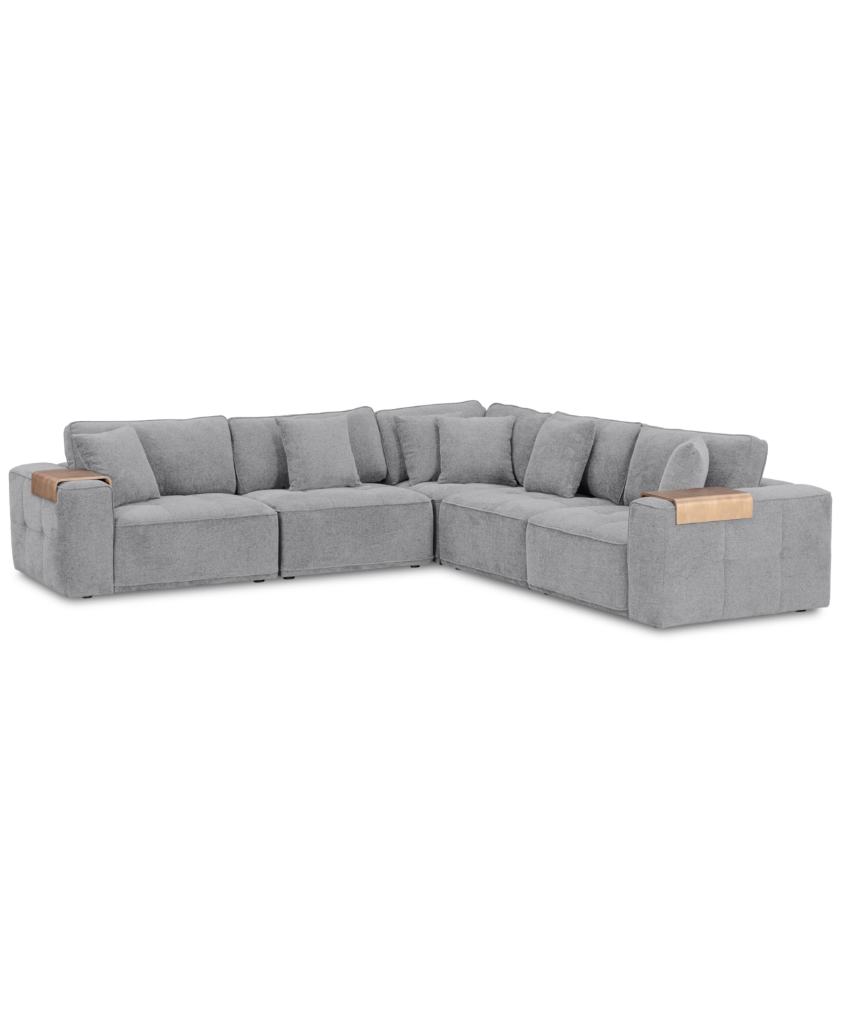 MACY'S NYCOLLE 5-PC. MODULAR FABRIC L-SHAPE SECTIONAL, CREATED FOR MACY'S 