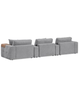CLOSEOUT! Nycolle 5-Pc. Modular Fabric Sectional with 2 Consoles, Created for Macy's