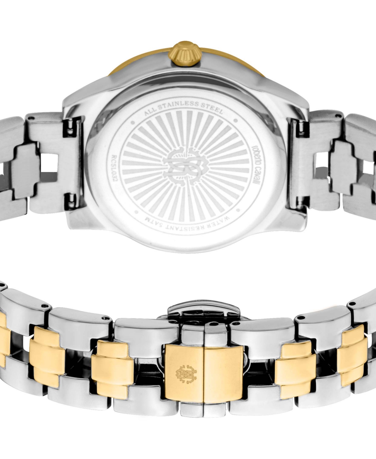 ROBERTO CAVALLI WOMEN'S QUARTZ TWO-TONE STAINLESS STEEL WATCH 30MM 