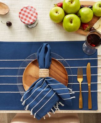 Stripe Tassel Placemat Set of 4