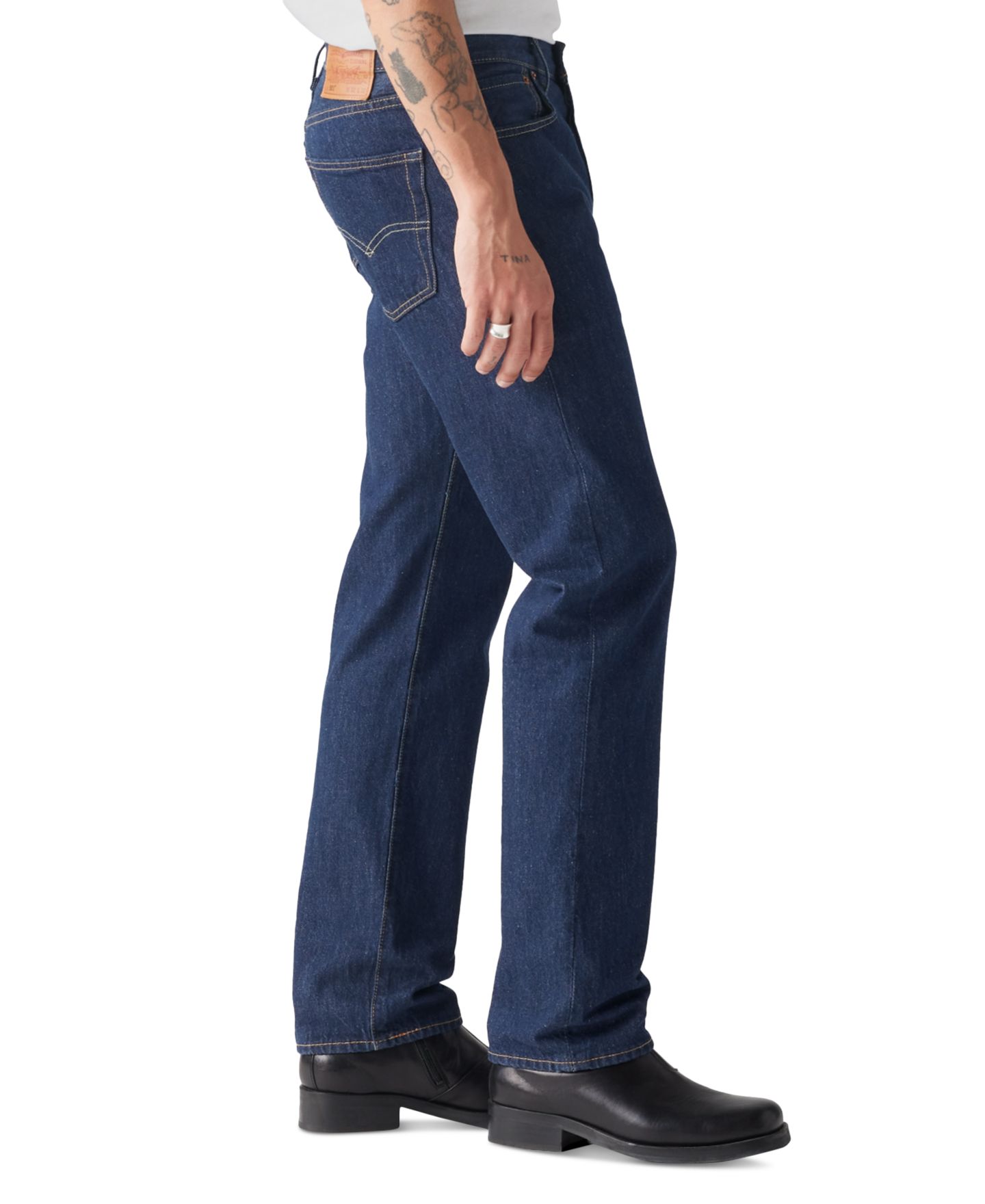 Мужские джинсы Levi's 501® Originals Premium Straight-Fit, цвет: Onewash — фото 4