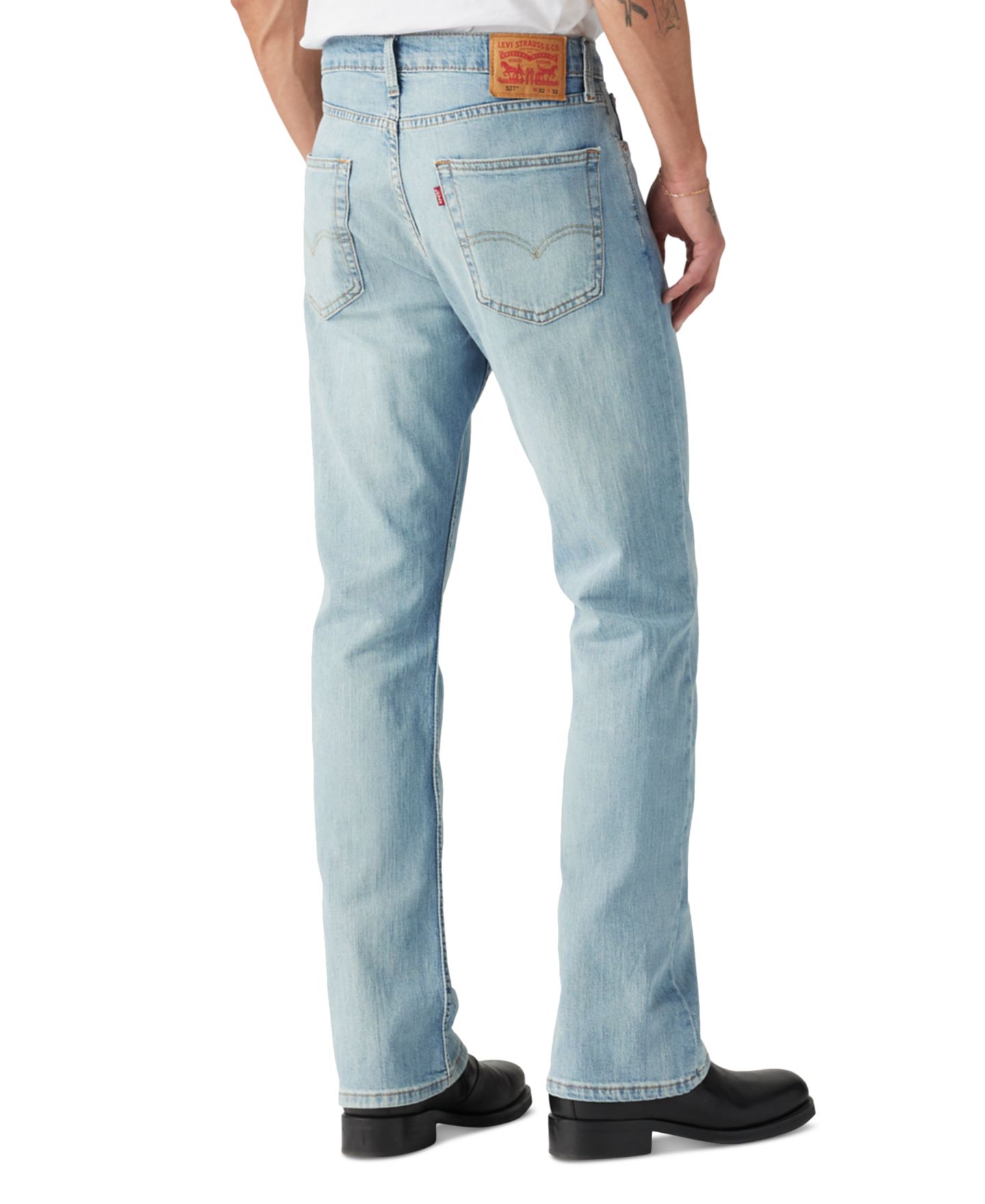 Мужские джинсы Levi's 527 Slim Bootcut Fit, цвет: Here We Stop — фото 4