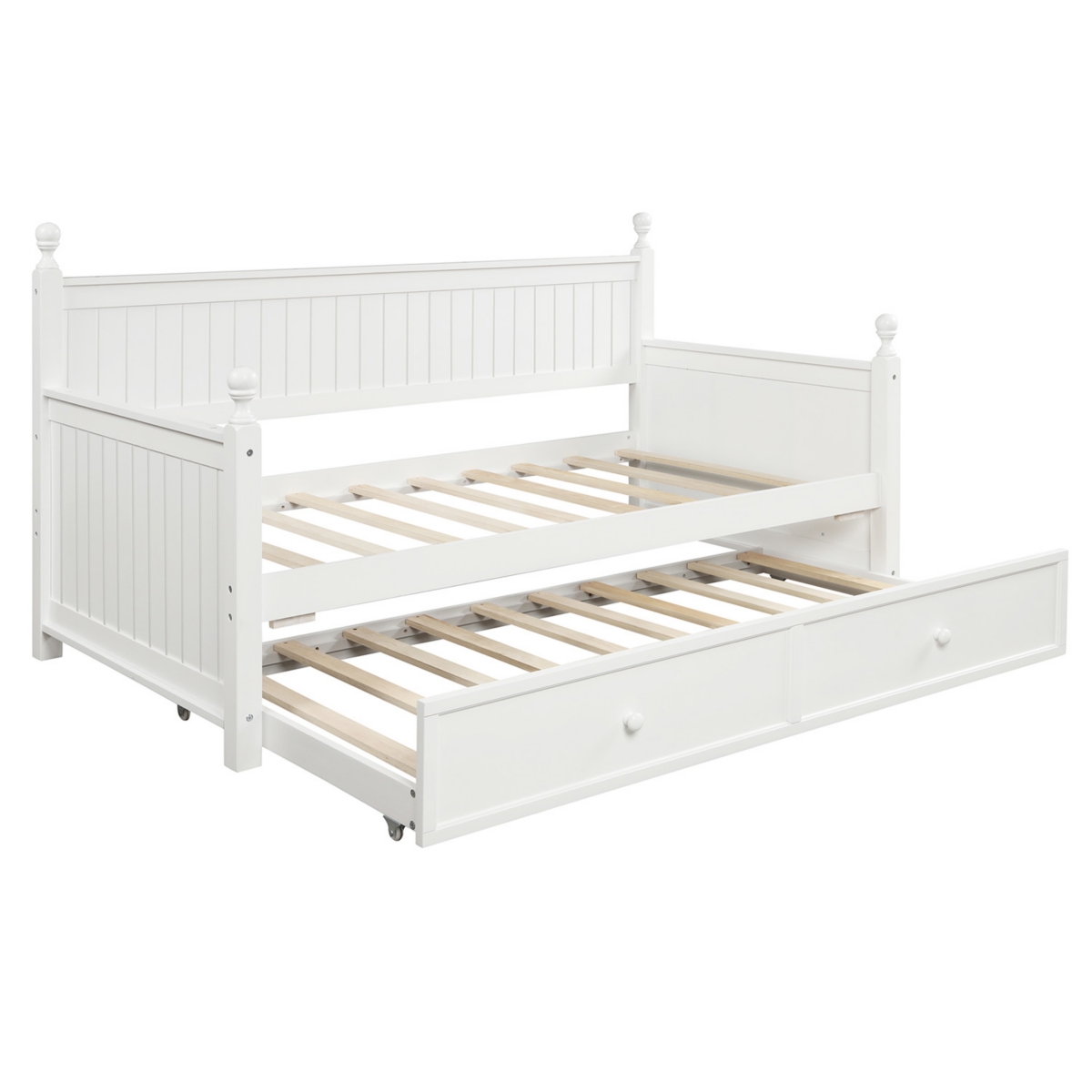 Streamdale Furniture Twin Size Wood Daybed With Twin Size Trundle