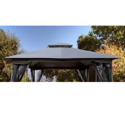 Streamdale 10x10 FT Patio Double Roof Gazebo Replacement Canopy Top Fabric