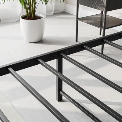  Vintage Bed Frame with Storage Headboard & Charging