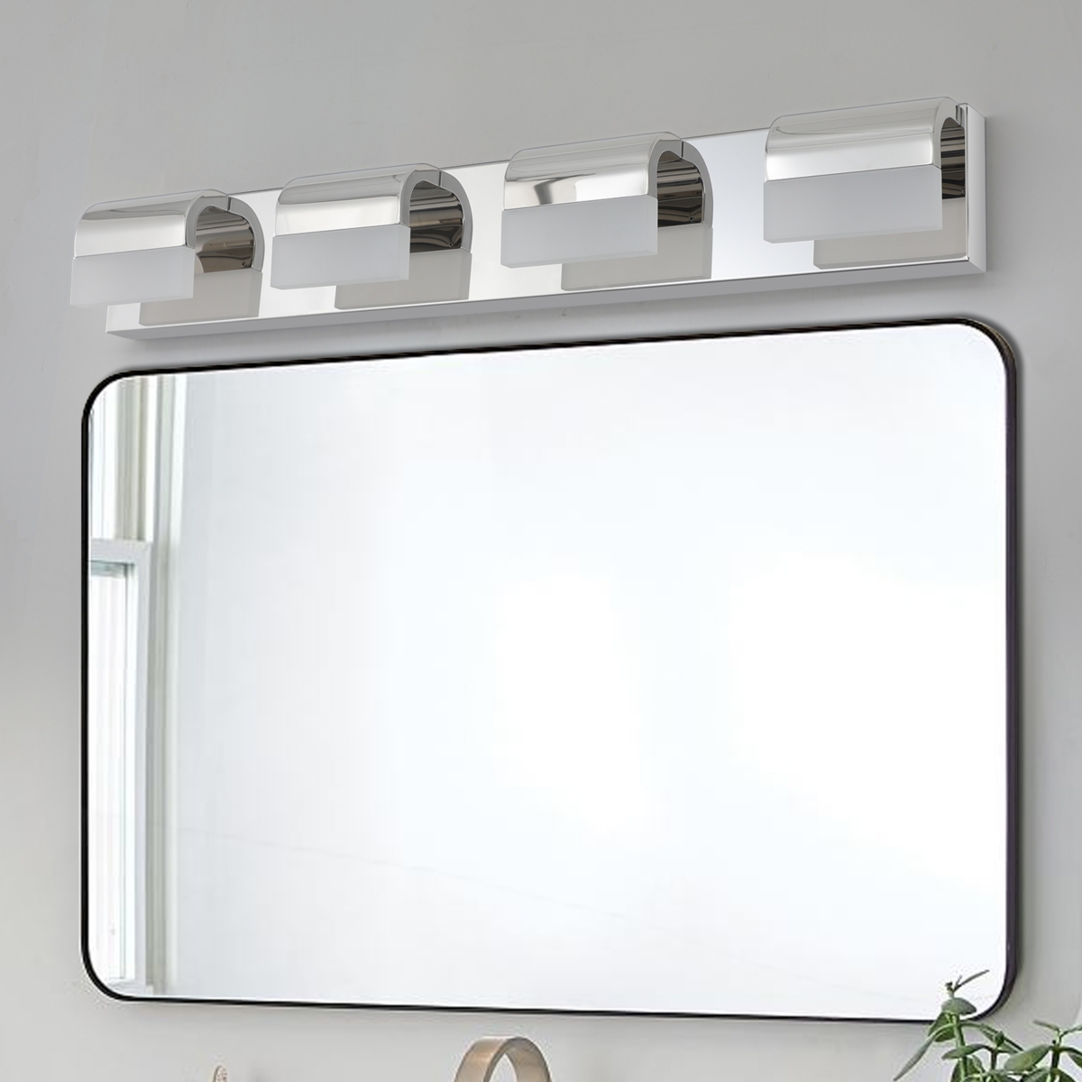 Streamdale Furniture Modern Bathroom Vanity Lighting 4-Light Led Vanity Lights Over Mirror Bath Wall Lighting