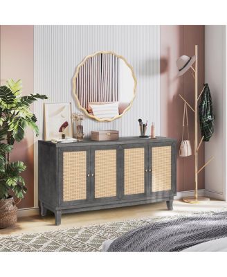 Rattan Sideboard, Storage Cabinet, Console Table