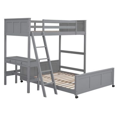 Twin Over Full Bunk Bed With
