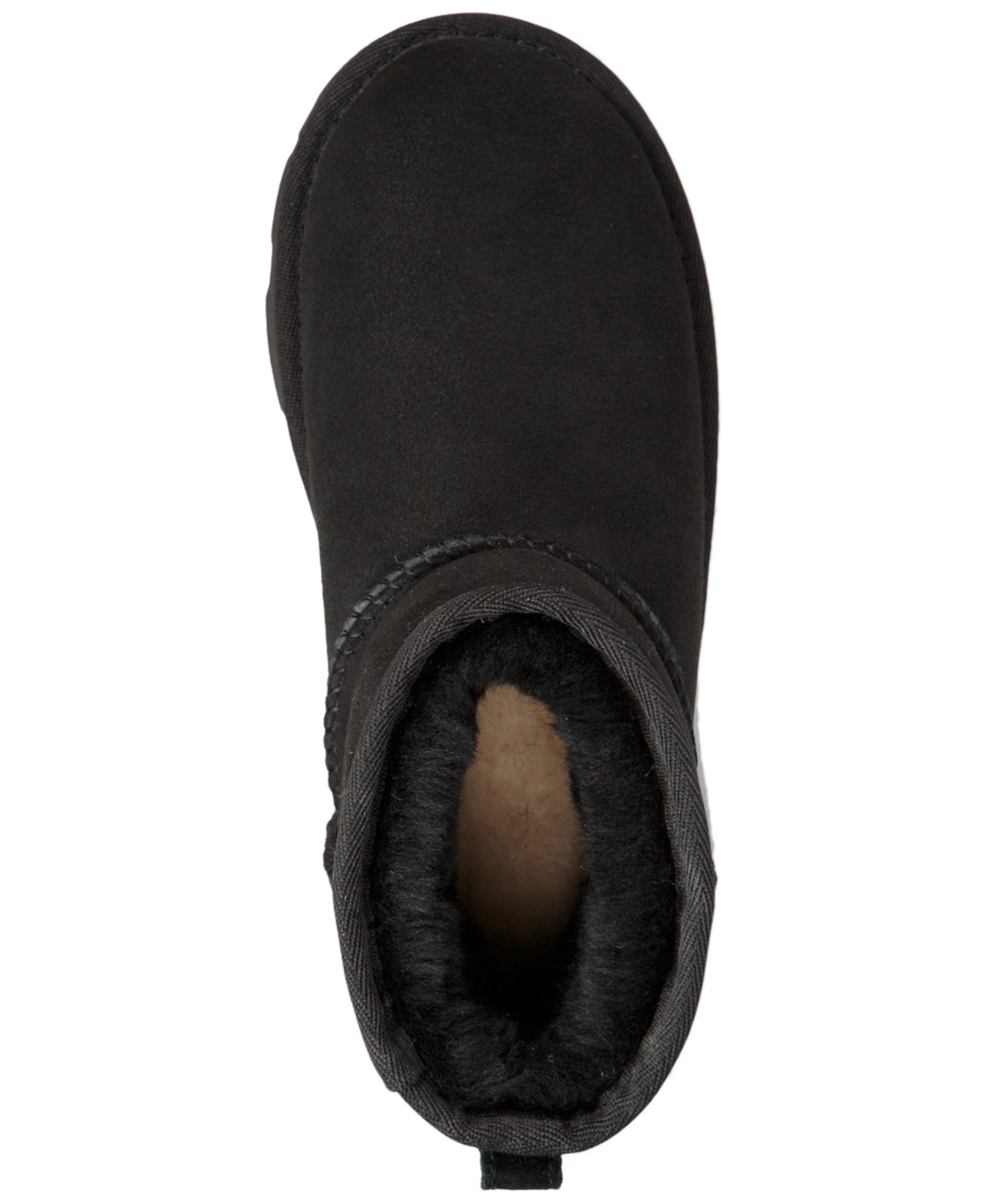Детские ботинки UGG® Classic Mini II Pull-On Booties, цвет: Чёрный — фото 4