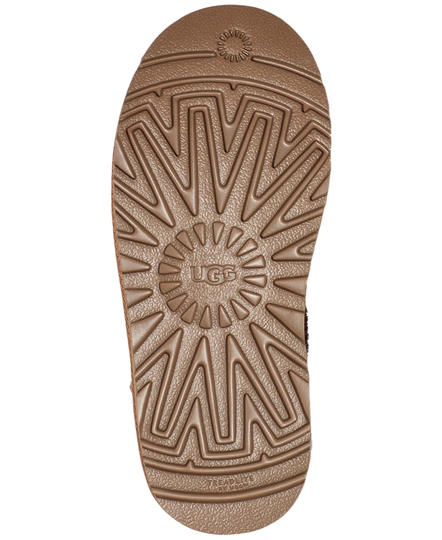 Детские ботинки UGG® Classic Ultra Mini Platform Booties, цвет: Каштановый — фото 5