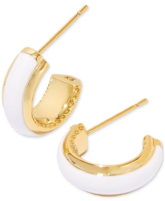Kendra Scott - Gold-Tone Ainsley Small Huggie Hoop Earrings, 0.59"
