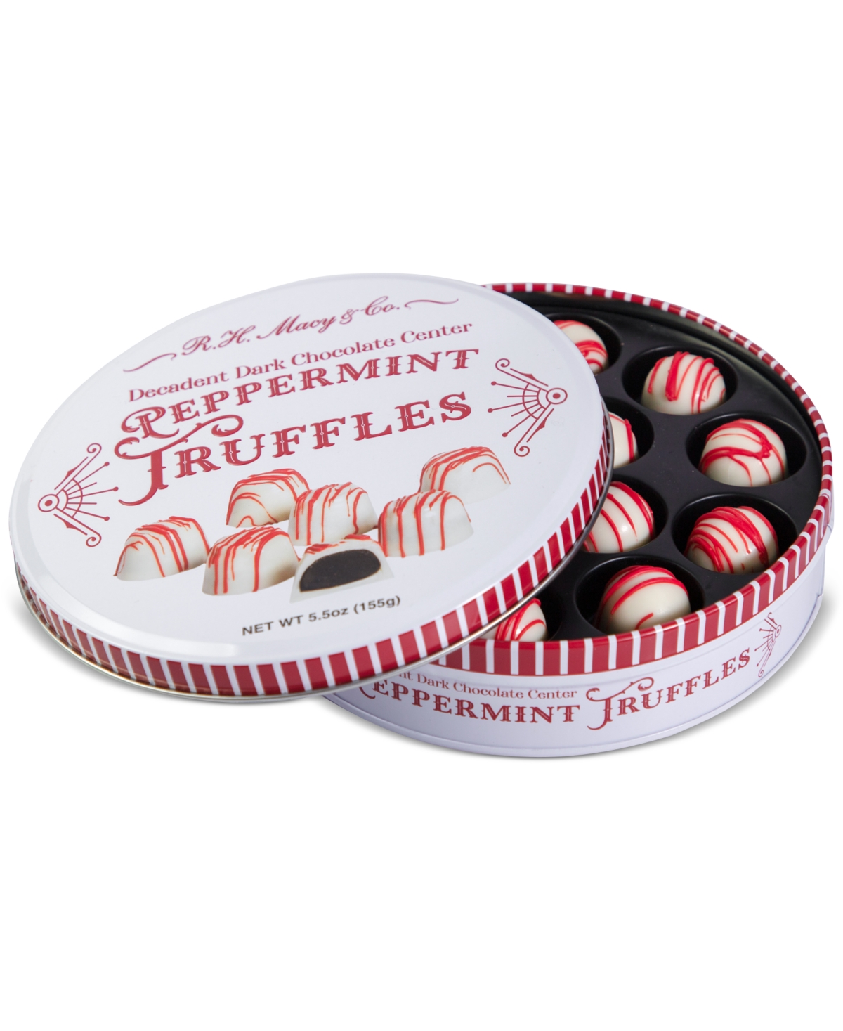 R.h. Macy & Co. Holiday Dark Chocolate Peppermint Truffles, 5.5oz In No Color