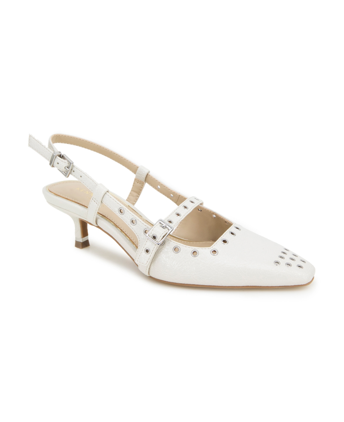 Kenneth Cole New York Women's Martha Eyelet Kitten Heel Pumps