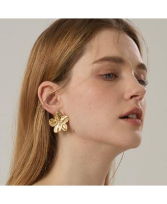 Stainless Steel Hana Flower Earrings