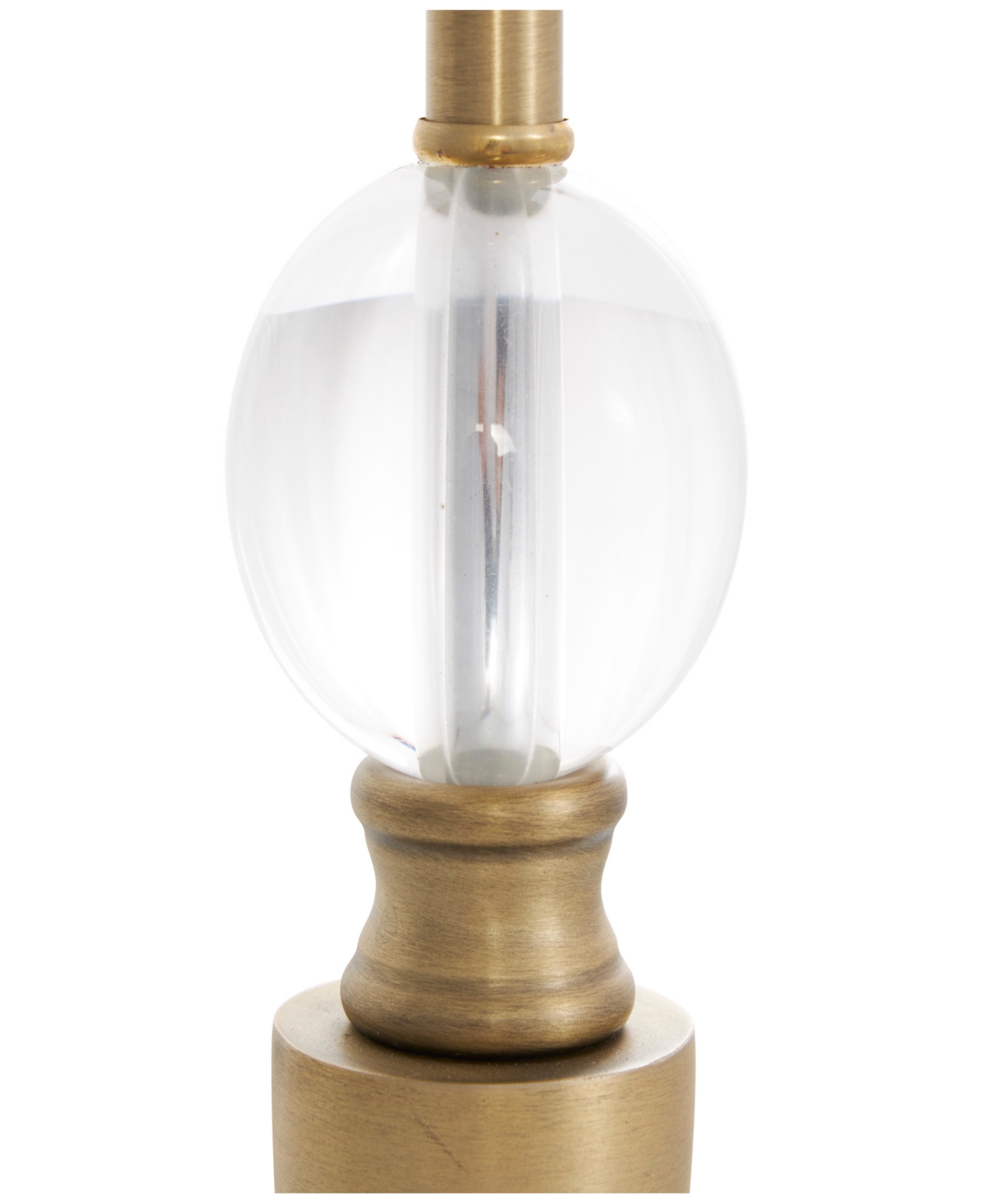 Rosemary Lane 27" Metal Inverted Cone Shaped Accent Lamp In Gold