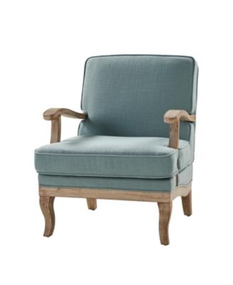 Rinaldo Wooden Upholstered Armchair with Wooden Legs