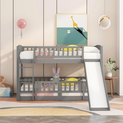 Streamdale Twin Bunk Bed w/ Slide and Ladder