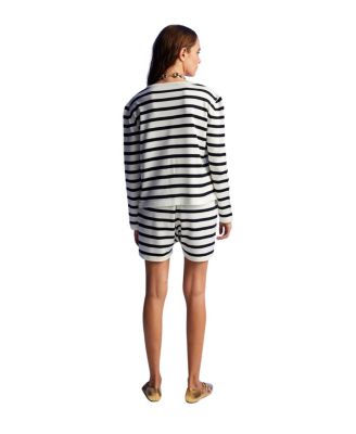Women's Striped Mini Shorts