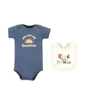 Cotton Outfit Collection for Baby with Bodysuit & Bandana Bibs