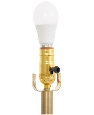 28" Metal Abstract Tiered Pillar Accent Lamp 