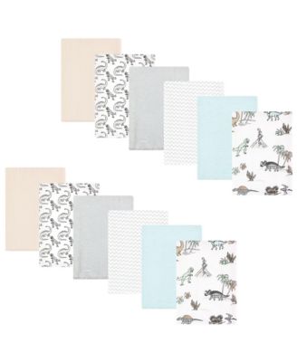 Unisex 12-Count Flannel Burp Cloths (Cotton/Poly Blend