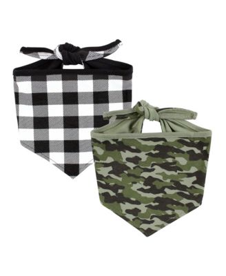 Luvable Friends Dog Reversible Pet Dog and Cat Bandana Bibs 2pk - Plaid camo 19$