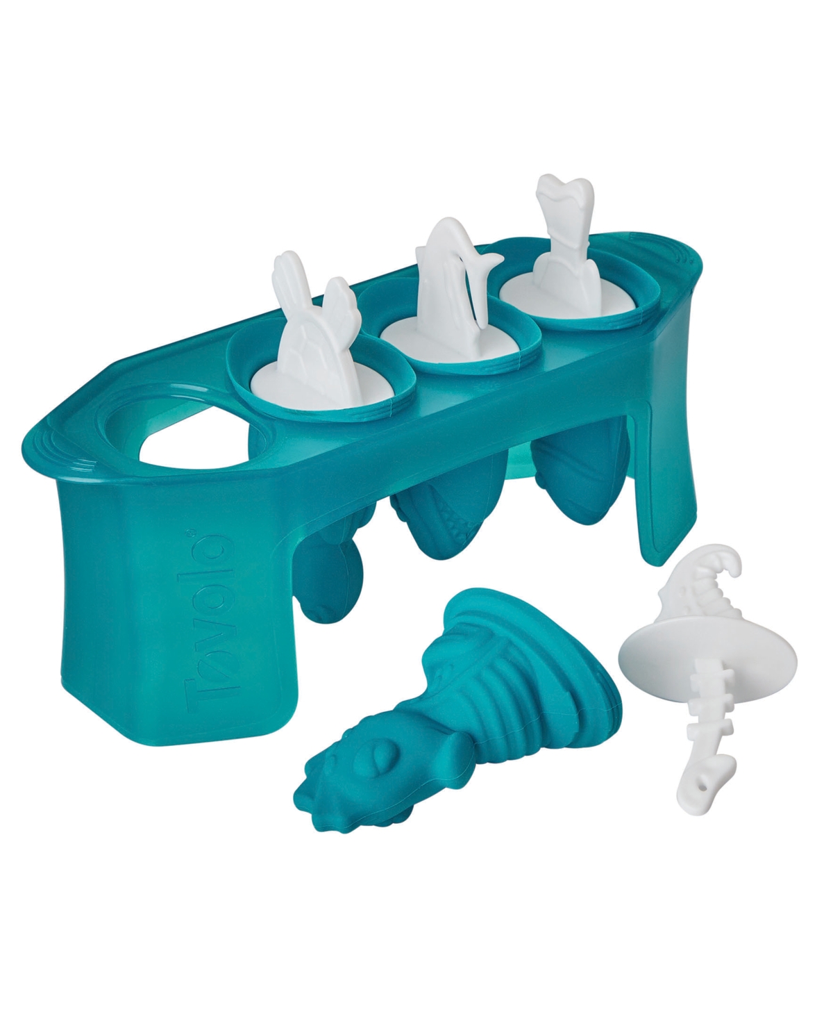 Tovolo Sea Animals Ice Pop Molds, Set Of 4 In Teal