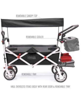 Silver Series Push and Pull Double Stoller Wagon