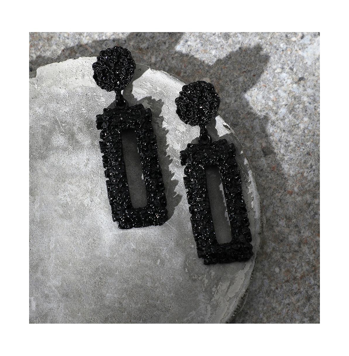 Sohi Women's Corroded Drop Earrings