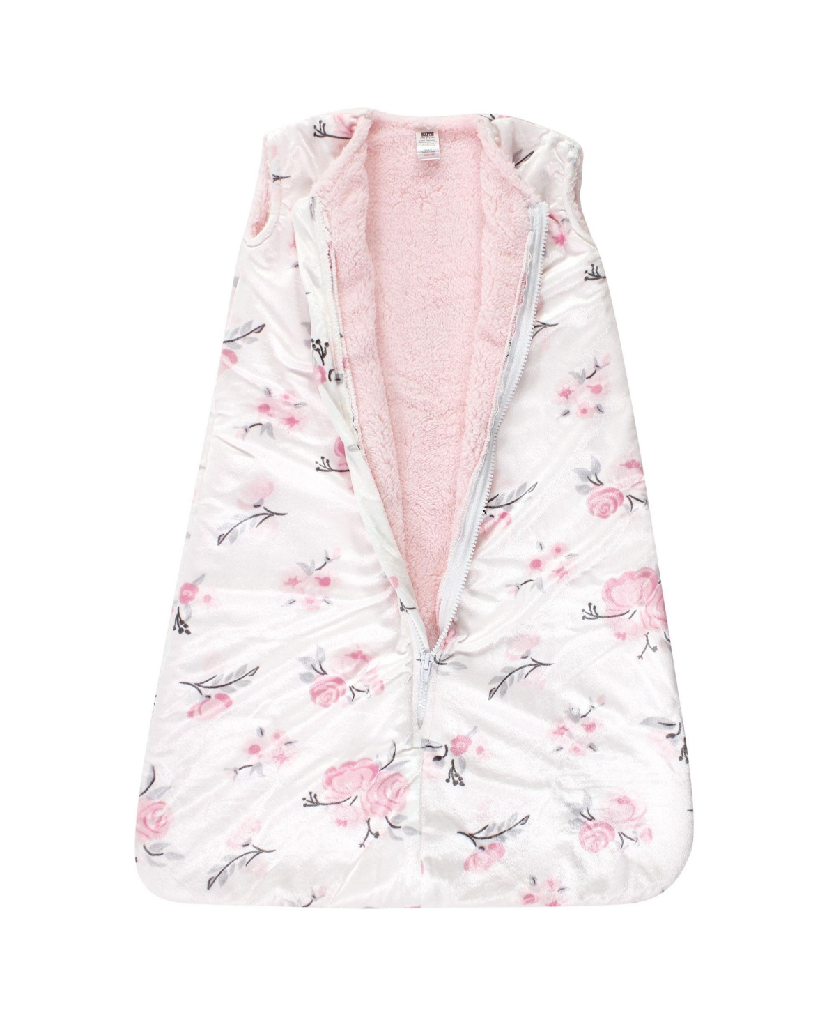 Hudson Baby Baby Girls Mink with Faux Shearling Inner Sleeping Bag, Sack, Blanket, Pk Floral