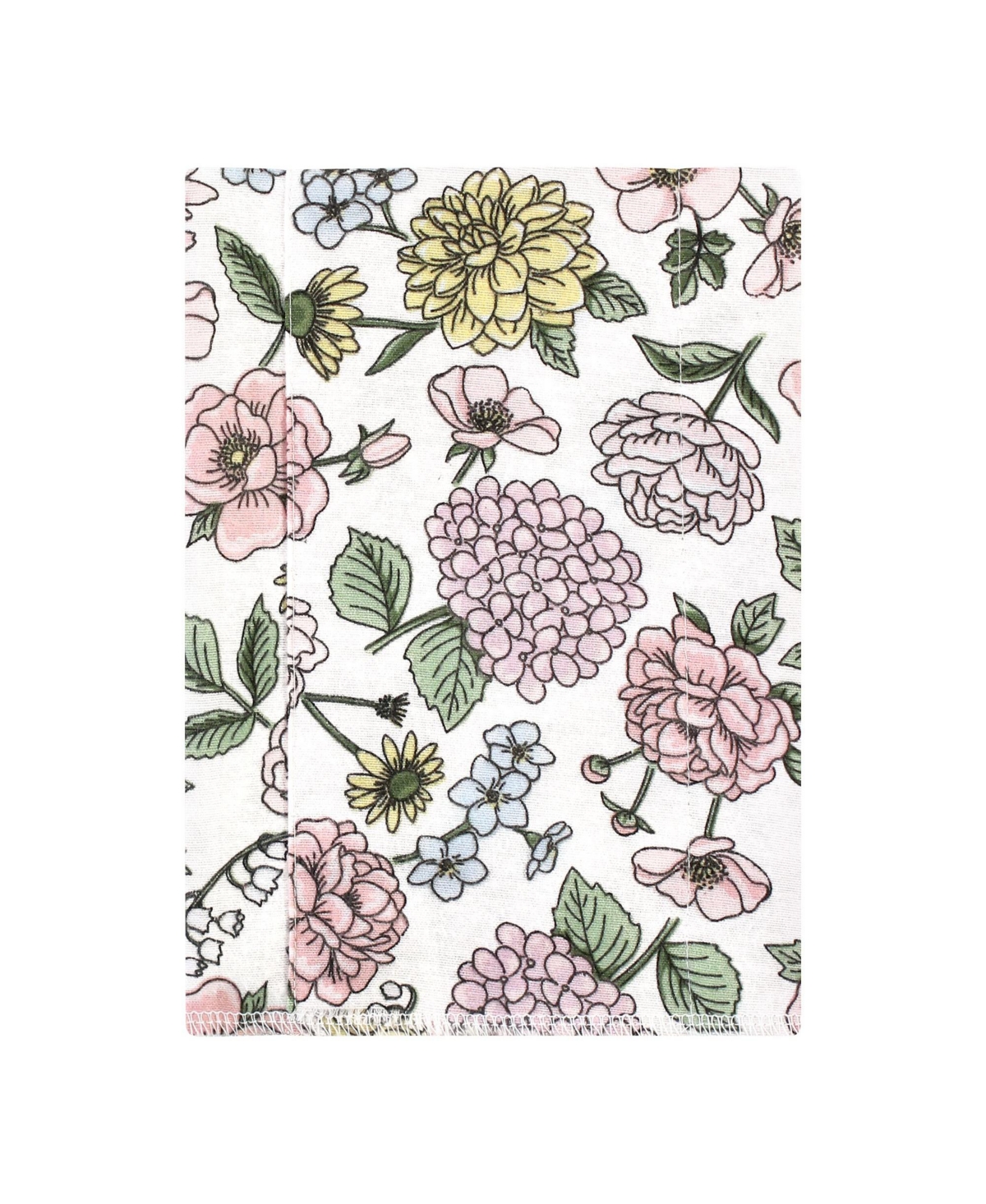 Hudson Baby Girls 4Pk Flannel Burp Cloth (Cotton Poly